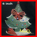Coroa de cristal da representação histórica do Natal bonito, coroa da tiara da árvore de Natal, tiara feita sob encomenda para o Natal